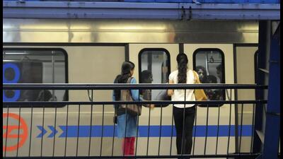 DMRC suggested that the airport at Jewar be connected with Delhi’s IGIA via New Delhi Metro station instead of the earlier plan of connecting it via Delhi’s Shivaji Stadium. (HT archive)