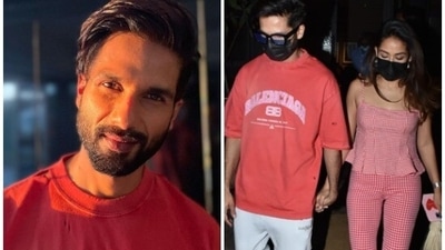 Shahid Kapoor and Mira celebrated Valentine's Day together. Shahid Kapoor and Mira celebrated Valentine's Day together. 