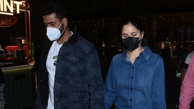 Loved Katrina Kaif's denim-on-denim look with Vicky Kaushal at Mumbai airport? Her shirt costs ₹30k (HT Photo/Varinder Chawla) Loved Katrina Kaif's denim-on-denim look with Vicky Kaushal at Mumbai airport? Her shirt costs ₹30k (HT Photo/Varinder Chawla)