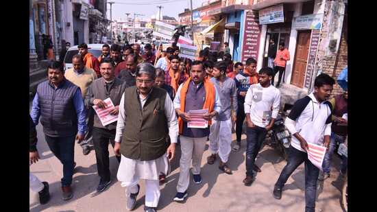 Members of the Shri Ram Janmabhoomi Teerth Kshetra Trust, the VHP and the RSS have also started canvassing for BJP candidates in Ayodhya (Sourced)