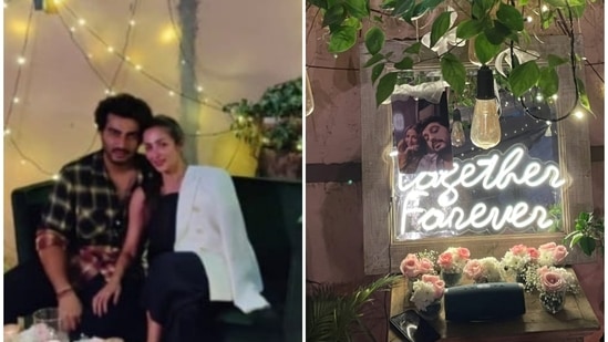 Arjun Kapoor and Malaika Arora celebrated Valentine’s Day with a romantic dinner date.