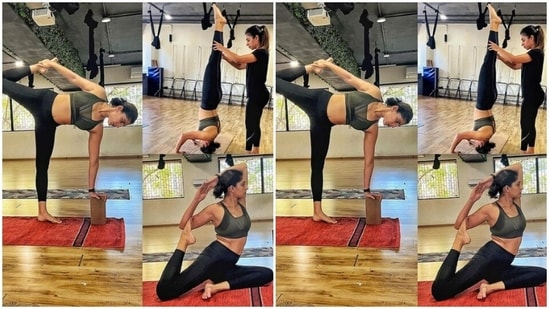 'My kinda mohobbat': Kubbra Sait spells self love with yoga(Instagram/@kubbrasait)