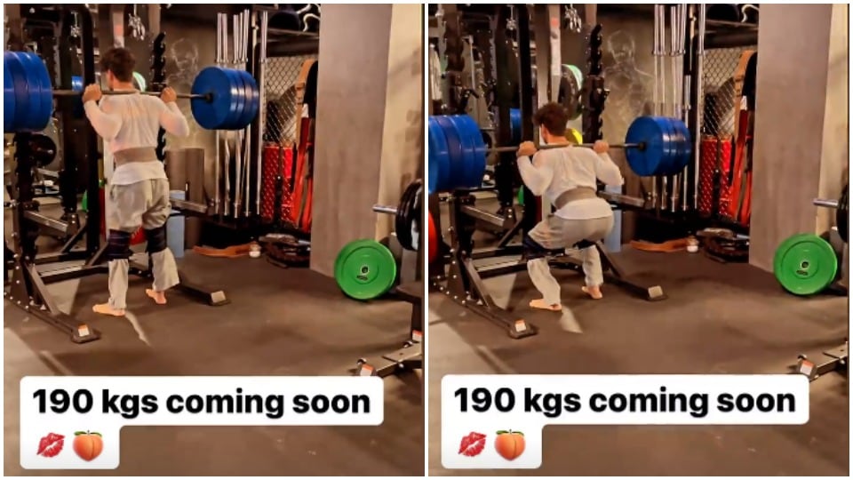 Instagram story of Tiger Shroff.(Instagram/@tigerjackieshroff) Instagram story of Tiger Shroff.(Instagram/@tigerjackieshroff)