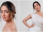 Yami Gautam has upped her fashion game for the promotions of her upcoming film A Thursday. For a recent promotional event, the Vicky Donar actor picked a quirky yet stylish outfit from the international fashion label Daphne Valente whose clothing is inspired by the Ancient Greek pleating of Mariano Fortuny.(Instagram/@yamigautam)