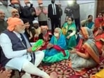 Prime Minister Narendra Modi during aarti, on the occasion of 'Ravidas Jayanti' at Guru Ravidas Vishram Dham Mandir, in New Delhi. Prime Minister Narendra Modi during aarti, on the occasion of 'Ravidas Jayanti' at Guru Ravidas Vishram Dham Mandir, in New Delhi.
