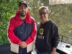Ashneer Grover shared this photo with Badshah. Ashneer Grover shared this photo with Badshah. 