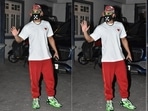 Actor Ranveer Singh was spotted wearing a stylish bucket hat.&nbsp;