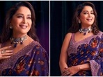 Madhuri Dixit in <span class='webrupee'>₹</span>1 lakh jamuni velvet saree proves there is no other beauty like her: Check out pics Madhuri Dixit in <span class='webrupee'>₹</span>1 lakh jamuni velvet saree proves there is no other beauty like her: Check out pics