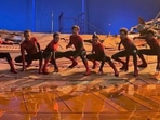 Tom Holland, Tobey Maguire and Andrew Garfield with their stunt doubles. Tom Holland, Tobey Maguire and Andrew Garfield with their stunt doubles.