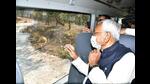 Bihar CM Nitish Kumar during the zoo safari at Rajgir on Wednesday. (Santosh Kumar/HT Photo) Bihar CM Nitish Kumar during the zoo safari at Rajgir on Wednesday. (Santosh Kumar/HT Photo)