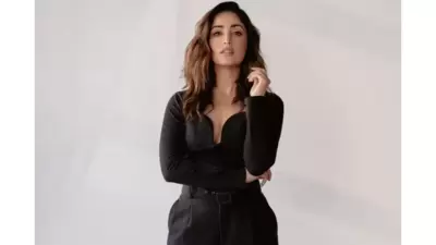 Earlier, Yami Gautam made heads turn as she posed in an all black look. She was seen donning a solid black bodysuit which she teamed with high-rise baggy trousers. (Instagram/@yamigautam) Earlier, Yami Gautam made heads turn as she posed in an all black look. She was seen donning a solid black bodysuit which she teamed with high-rise baggy trousers. (Instagram/@yamigautam)