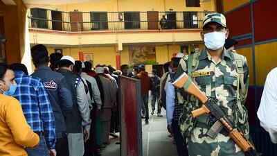 Fifty nine constituencies are going to the polls across 16 districts in the third phase on February 20. (ANI)