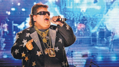 Singer and composer Bappi Lahiri during a live performance at Andheri Sports Complex in Mumbai in 2009. (HT file photo) Singer and composer Bappi Lahiri during a live performance at Andheri Sports Complex in Mumbai in 2009. (HT file photo)