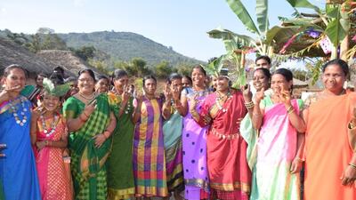 What is attractive for the tourists at Giri Grama Darshini is the Adivasi style of marriage. (HT Photo)