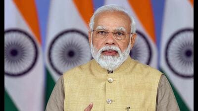 New Delhi, Feb 16 (ANI): Prime Minister Narendra Modi addressing at the TERI's World Sustainable Development Summit, through video conferencing, in New Delhi on Wednesday. (ANI Photo) (ANI) New Delhi, Feb 16 (ANI): Prime Minister Narendra Modi addressing at the TERI's World Sustainable Development Summit, through video conferencing, in New Delhi on Wednesday. (ANI Photo) (ANI)