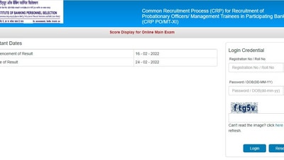 IBPS PO/MT XI scores: &nbsp;Candidates who have appeared for the Probationary Officer mains examination can check their scores through the official website of IBPS at ibps.in. (ibps.in)