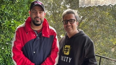 Ashneer Grover shared this photo with Badshah. Ashneer Grover shared this photo with Badshah. 