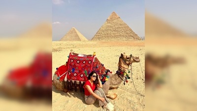 "Had an amazing experience at Giza, Egypt. These #Pyramids take you back in time with just a look. You have to see it to believe it..," Hina Khan added. (Instagram/@realhinakhan)