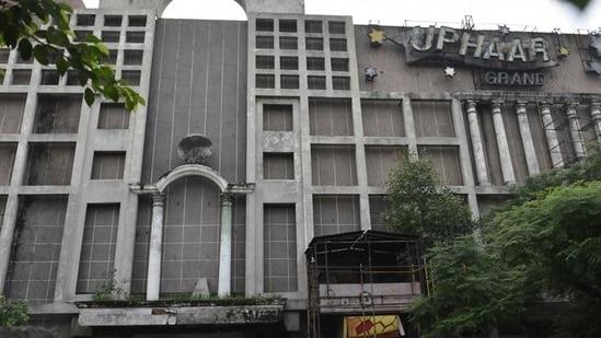 Uphaar cinema's property at Green Park in New Delhi.(Sanchit Khanna/HT PHOTO)