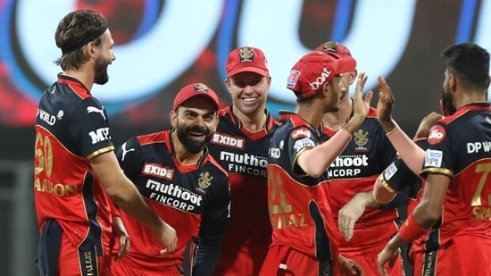 RCB players during IPL 2021.(IPL)