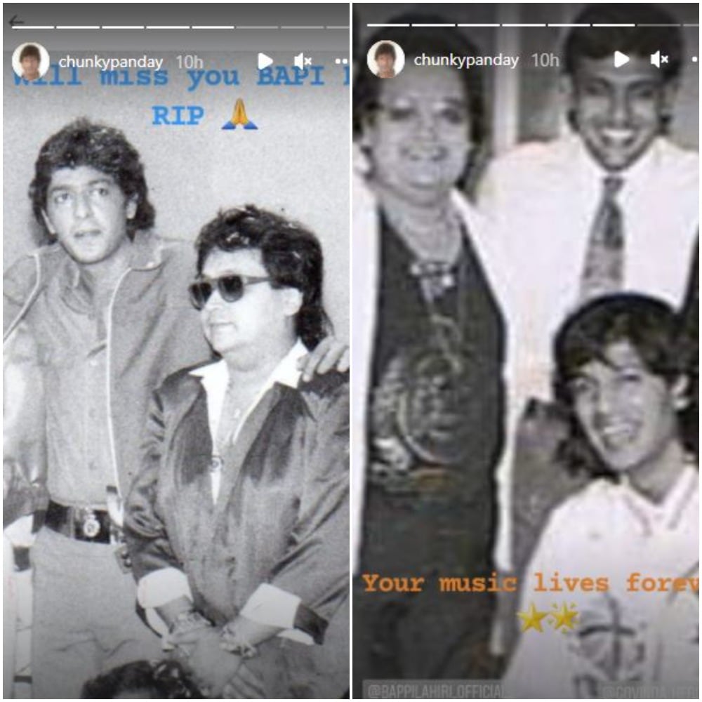Chunky had shared several throwback pictures with the late singer on his Instagram Stories.