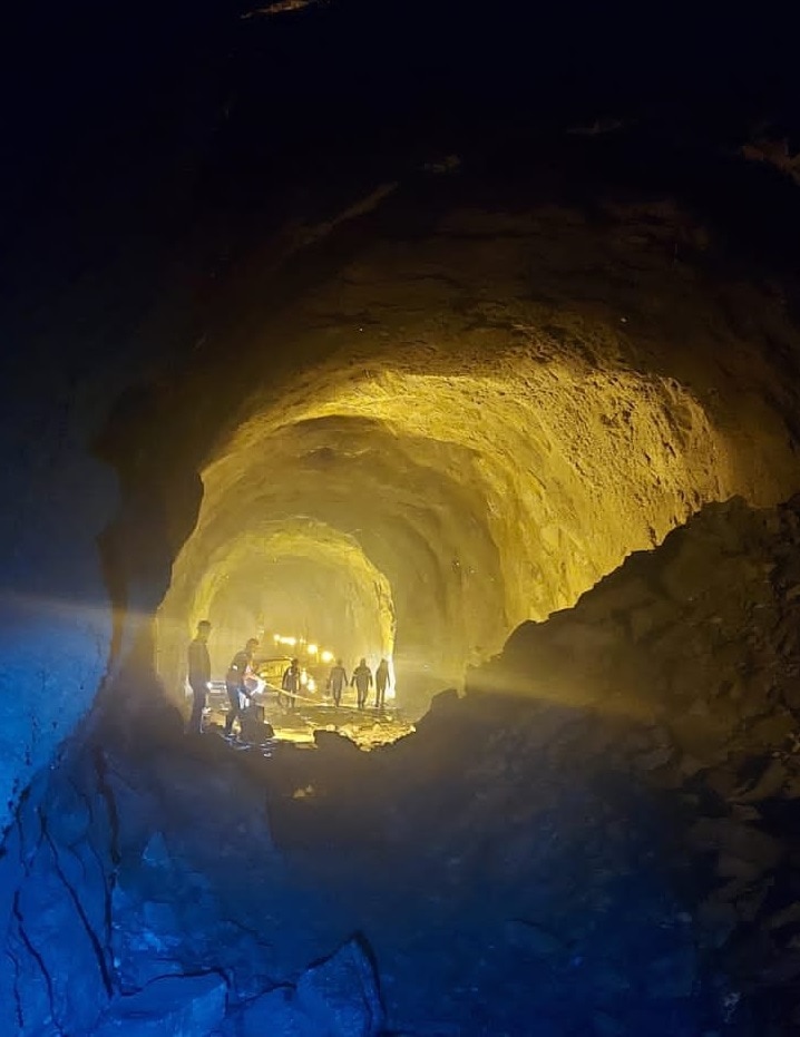 Tunnel T-49 of the Udhampur-Srinagar-Baramula Rail Link (USBRL) project is 12.75 kms long. (Twitter/@RailwayNorthern) Tunnel T-49 of the Udhampur-Srinagar-Baramula Rail Link (USBRL) project is 12.75 kms long. (Twitter/@RailwayNorthern)