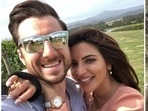 Shama Sikander with her fiance James Milliron. Shama Sikander with her fiance James Milliron.