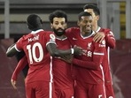 Liverpool's Mohamed Salah celebrates after scoring the opening goal against Wolverhampton Wanderers(AP) Liverpool's Mohamed Salah celebrates after scoring the opening goal against Wolverhampton Wanderers(AP)