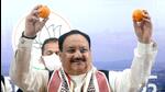 Bharatiya Janata Party national president during the release of the party's manifesto for the Manipur Assembly Election, in Imphal on Thursday. (ANI) Bharatiya Janata Party national president during the release of the party's manifesto for the Manipur Assembly Election, in Imphal on Thursday. (ANI)