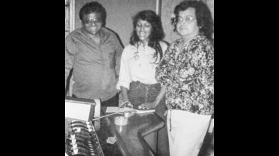 B Subhash, Parvati Khan and Bappi Lahiri (Photo: Twitter) B Subhash, Parvati Khan and Bappi Lahiri (Photo: Twitter)