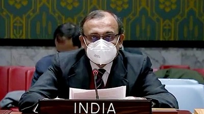 Permanent representative and Ambassador of India to United Nations TS Tirumurti. (ANI)