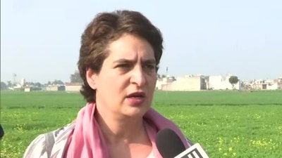Congress leader Priyanka Gandhi Vadra in Ludhiana, Punjab.