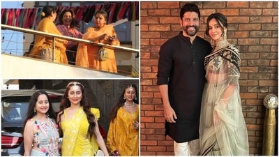 Several celebs attended Farhan Akhtar and Shibani Dandekar's mehendi ceremony. Several celebs attended Farhan Akhtar and Shibani Dandekar's mehendi ceremony.