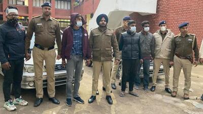 The accused in the custody of Chandigarh Police. (HT Photo)