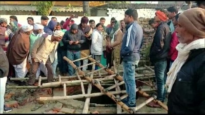Picture of the spot where 13 women lost their lives during a wedding event last night. (ANI) Picture of the spot where 13 women lost their lives during a wedding event last night. (ANI)