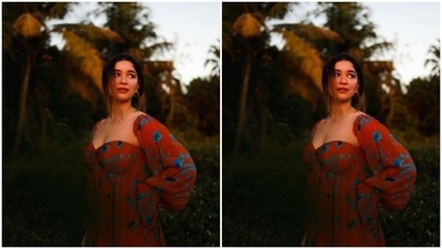Sara wore her tresses in a messy braid as she gave us sunset date fashion goals with her pictures. (Instagram/@saratendulkar)