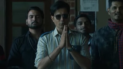 Sumeet Vyas in a still from the Jugaadistan trailer.