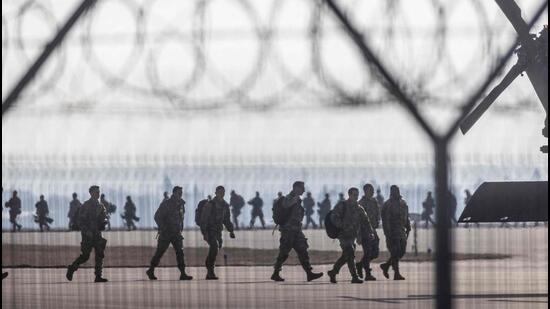 US paratroopers in Poland as part of a deployment in response to tensions with Russia. (AFP)