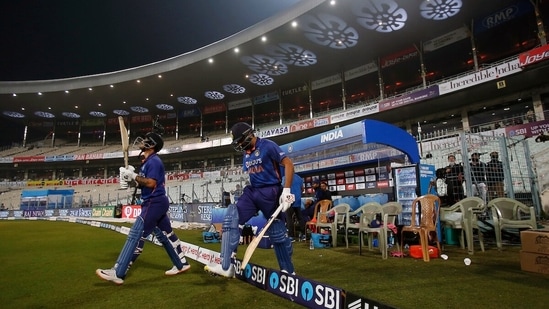IND vs WI 2nd T20I Live Streaming: India's Rohit Sharma and Ishan Kishan during the first T20 match between India and West Indies, at Eden Gardens in Kolkata on Wednesday. (ANI)