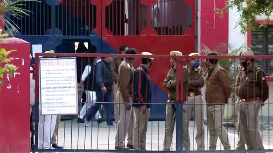 Ashish Mishra, the son of MoS Home Ajay Mishra Teni and prime accused in Lakhimpur Kheri violence walks out of jail after being released on bail, in Lakhimpur Kheri on Tuesday(ANI) Ashish Mishra, the son of MoS Home Ajay Mishra Teni and prime accused in Lakhimpur Kheri violence walks out of jail after being released on bail, in Lakhimpur Kheri on Tuesday(ANI)