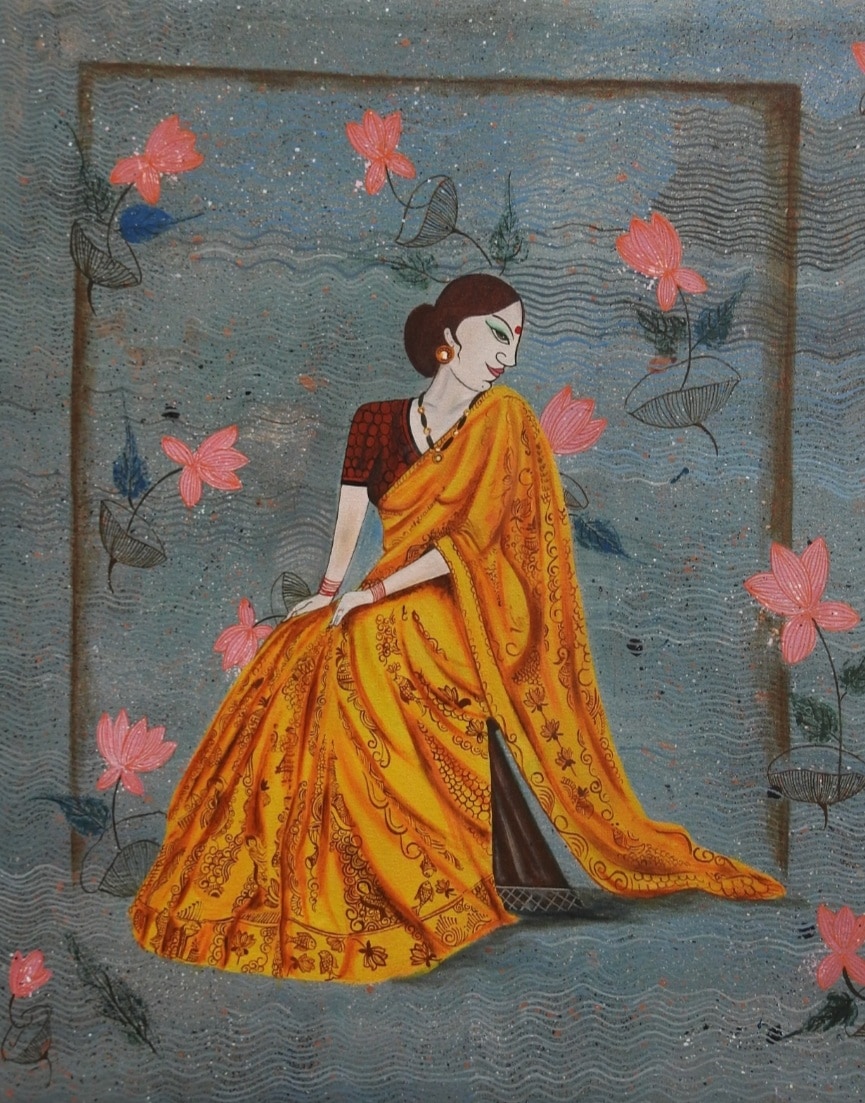 Artist Shivani Vishwakarama’s Shades of Kumaon merges art with the traditional Kumaoni textile traditions. Artist Shivani Vishwakarama’s Shades of Kumaon merges art with the traditional Kumaoni textile traditions.