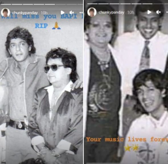 Chunky Panday mourned Bappi Lahiri.&nbsp;