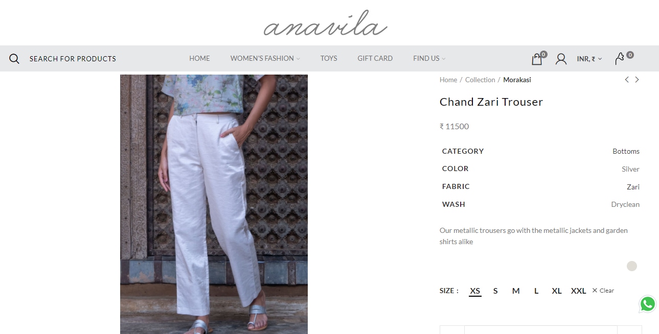 Karisma Kapoor's trousers from Anavila&nbsp;(anavila.com)