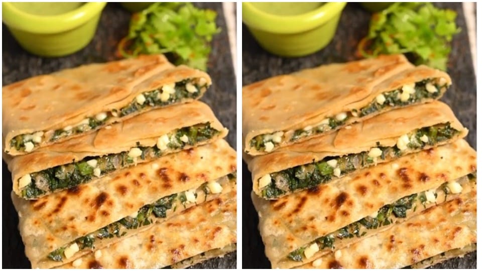 Spinach cheese paratha(Pankaj Bhadouria) Spinach cheese paratha(Pankaj Bhadouria)