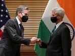 US Secretary of State Antony Blinken meets with external affairs minister S Jaishankar before the Quad meeting of foreign ministers in Melbourne on February 11. (AFP) US Secretary of State Antony Blinken meets with external affairs minister S Jaishankar before the Quad meeting of foreign ministers in Melbourne on February 11. (AFP)