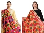 Phulkari dupattas can be party wear or casual wear depending on the work on them.&nbsp;