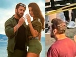 Salman Khan and Katrina Kaif on the sets of Tiger 3 in Delhi. Salman Khan and Katrina Kaif on the sets of Tiger 3 in Delhi.