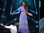 Illusionist performs trick on Shilpa Shetty.