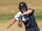 New Zealand's Lauren Down in action.