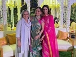 Tina Ambani was flanked by Jaya Bachchan and Shweta Nanda in the photo. Tina Ambani was flanked by Jaya Bachchan and Shweta Nanda in the photo.
